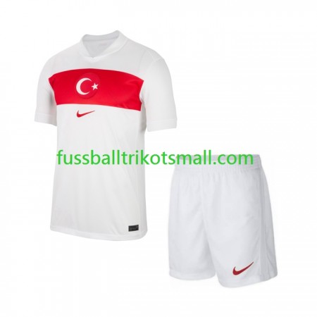 Fußballtrikots Türkei Kinder EURO 2024 Kurzarm Heimtrikotsatz kaufen